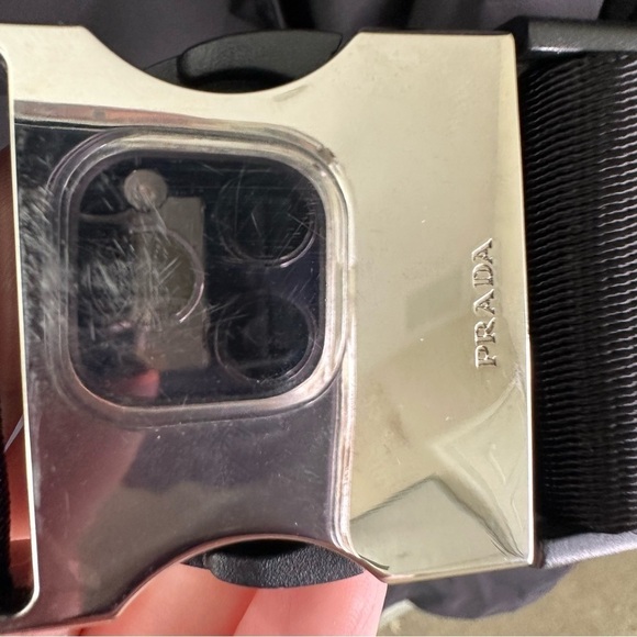 PRADA Black Re-Nylon safari rain jacket SZ IT 42, US 6, M - Picture 8 of 13